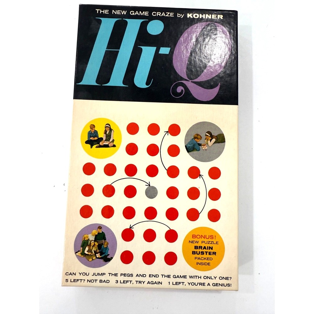 Hi-Q The New Game Craze by Konner Vintage Complete